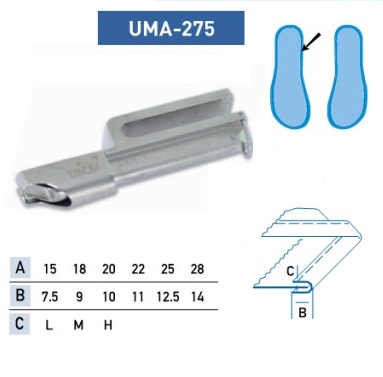 Приспособление UMA-275 24x6x1.2 мм 